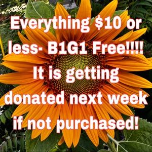 EVERYTHING $10 or less B1G1 Free!